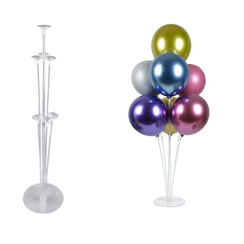 Balloons Stand Kit 7 sticks + mix Metallic balloon