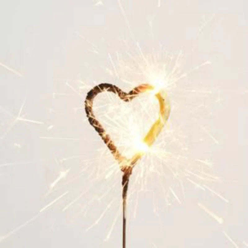 CANDLE Heart Shape Sparkling