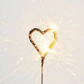 CANDLE Heart Shape Sparkling